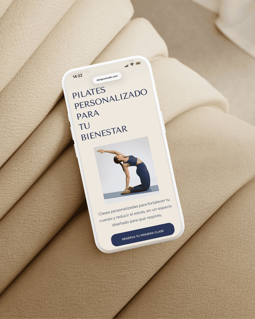 Landing page de captación de clientes para negocios de bienestar